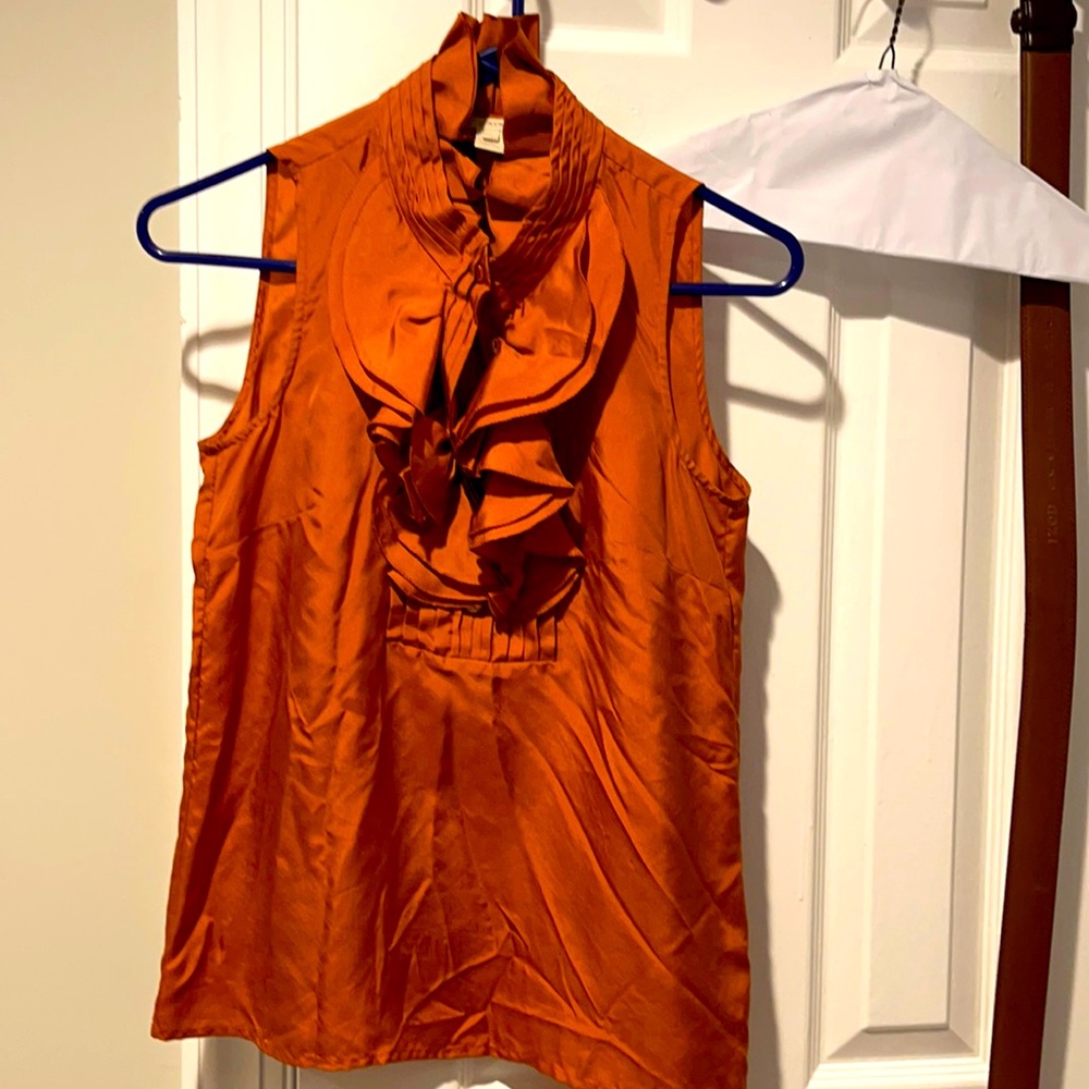 Silk crew top